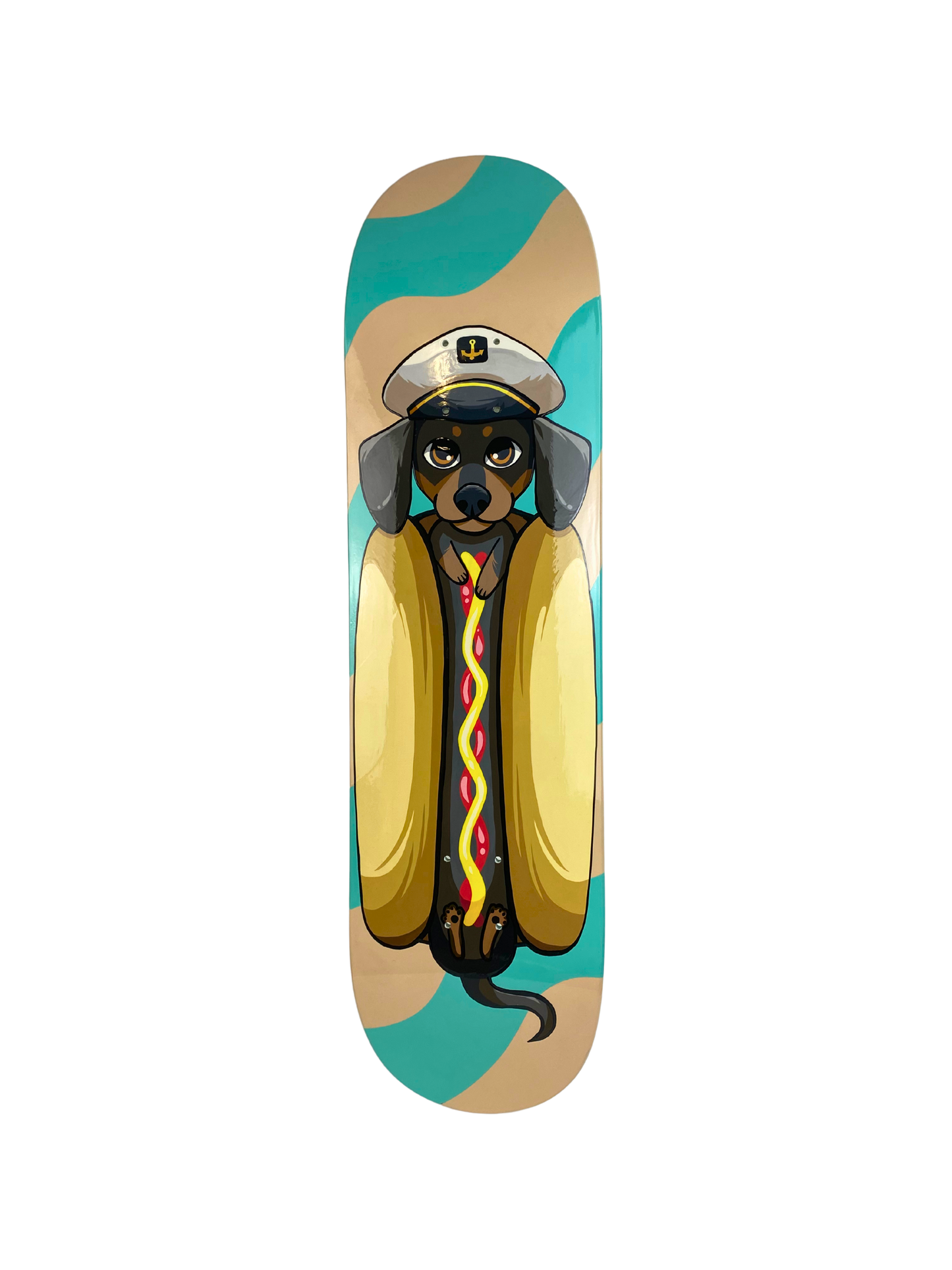 Perro Salchicha skateboard